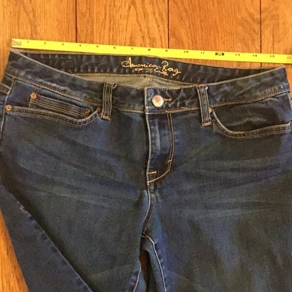American Rag denim blue jeans. Women’s size 11, 28” inseam. Skinny jeans - Picture 6 of 15